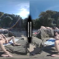 Rebeka Ruby Risky Nude Beach Dildo Masturbating On Vacation Nude Girls Background VRgoddess vr porn video