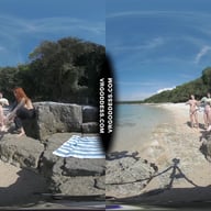 Rebeka Ruby Risky Nude Beach Dildo Masturbating On Vacation Nude Girls Background VRgoddess vr porn video