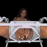 Milky Chocolate - Ebony Drenched in White Toilet POV Chocolate Bae Ebony VR Solos vr porn video