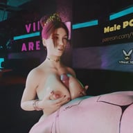 Dirty Talk Titjob - your dick will explode between the tits of Scarlet Fyre, our new OC vr porn video