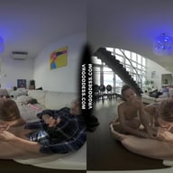 Rebeka Ruby And Bleika Give Lucky Cameraman Double Blowjob Between The Scenes Loves Cumplay MouthCum VRgoddess vr porn video