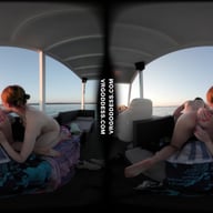 Lily Mays Uses Dildo And Her Pussy Licking Tongue On Rebeka Ruby Sunset Boat Ride VRgoddess vr porn video