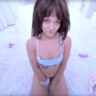 Super Cute Brunette Strips For You in The White Studio Bella Nova NewPornStarlets vr porn video