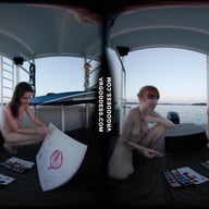 Lily Mays And Rebeka Ruby Painting Eachothers Pussies While Boating On Vacation Together VRgoddess vr porn video
