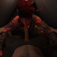 Baldur's Gate 3 - A Bored Barbarian (A XXX Parody) pov porn