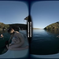 Triple Girls Nude Painting Art On A Yacht And Swimming In The Sea While On Vacation In Italy VRgoddess vr porn video