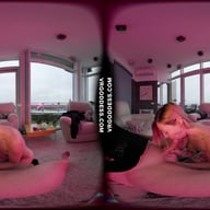 Bleika Gives Dirty Director A Deepthroat Blowjob And Swallows Cum VRgoddess vr porn video