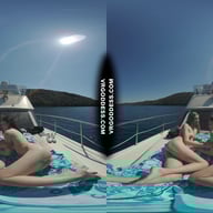 Matty With Josie Public Outdoor Masturbation On A Yacht Vacation Yolo VRgoddess vr porn video
