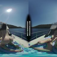 Matty With Josie Public Outdoor Masturbation On A Yacht Vacation Yolo VRgoddess vr porn video