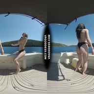 Matty With Josie Public Outdoor Masturbation On A Yacht Vacation Yolo VRgoddess vr porn video