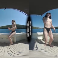 Matty With Josie Public Outdoor Masturbation On A Yacht Vacation Yolo VRgoddess vr porn video