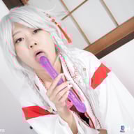 Skinny Kimono Girl Asuka Suzumura Plays With Long Thin Dildo Hamezo vr porn video