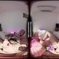 Alise And Alice On The Couch Both Masturbating Then Double Dildo Deep Penetration Lesbian Sex VRgoddess vr porn video