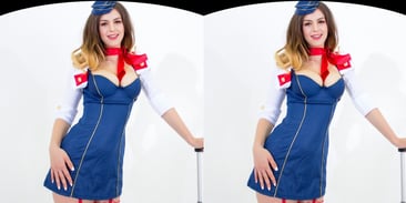 Cum Fly With Me: Sexy Air Hostesses