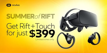 Oculus Rift + Touch Controllers Now for Just $399 In a Massive Summer Sale