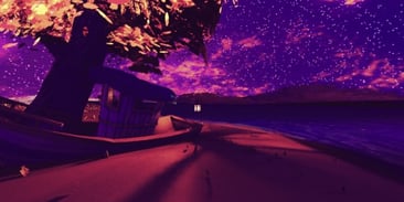 Magical Starry Night Virtual Reality Art