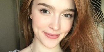 A Red-Head Babe and a Black Dildo