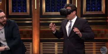Jimmy Fallon Gets Blown Away by Virtual Reality
