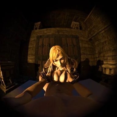 Five Rubs Her Tits All Over You In The Dungeon (A XXX Parody) vr porn video