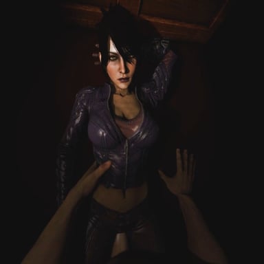Morrigan Is Wearing Full Leather Just For You DarkDreams cgigirl vr porn video vrporn.com virtualreality