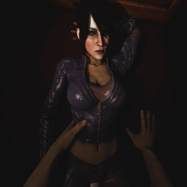 Morrigan Is Wearing Full Leather Just For You DarkDreams cgigirl vr porn video vrporn.com virtualreality