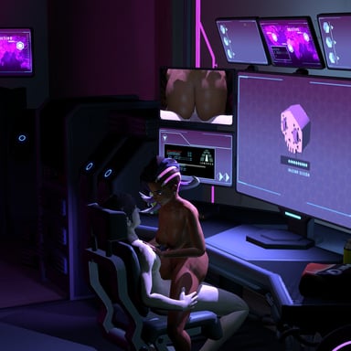 Overwatch Sombra cowgirl CGI Girl FantasySFM vr porn video vrporn.com virtual reality