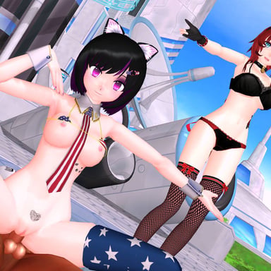 Sex &amp; Dance - Roxie,Hibiki &amp; Luna CGI Girl Lewd FRAGGY vr porn video vrporn.com virtual reality