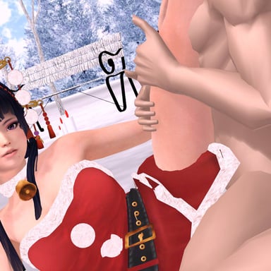 Dead Or Alive - Nyotengu Xmas Pleasure CGI Girl Lewd FRAGGY vr porn video vrporn.com virtual reality