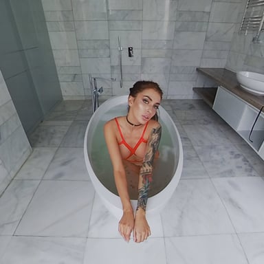 Red Ribbon Rose StasyQVR MeganQ vr porn video vrporn.com virtual reality
