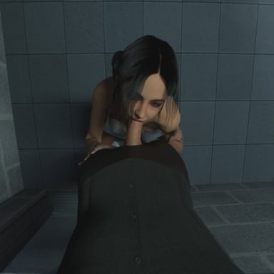Stairwell Blowjob AMTVR vr porn video vrporn.com virtual reality