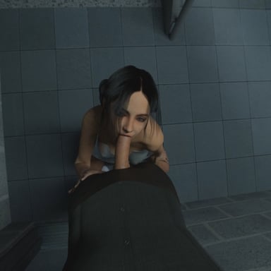 Stairwell Blowjob AMTVR vr porn video vrporn.com virtual reality