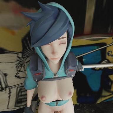 Tracer VR Clit Rub (With sound) Pup's Smut cgi girl vr porn video vrporn.com virtual reality