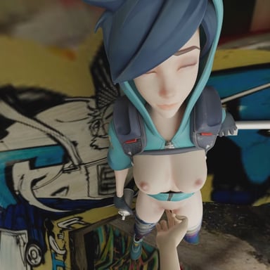 Tracer VR Clit Rub (With sound) Pup's Smut cgi girl vr porn video vrporn.com virtual reality