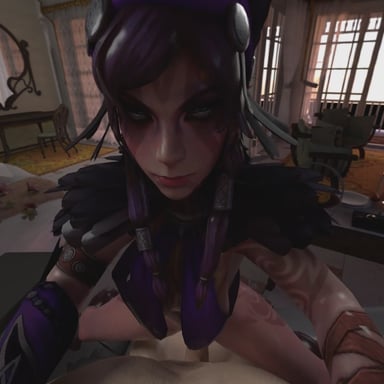 The Morrigan VR Cowgirl Pup's Smut cgi girl vr porn video vrporn.com virtual reality