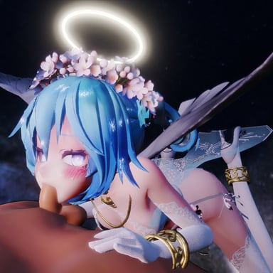 Vocaloid - Miku Angelic Blowjob Lewd FRAGGY vr porn video vrporn.com virtual reality
