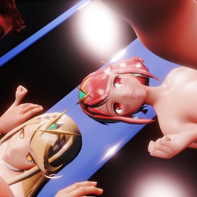 Xenoblade 2 – Pyra & Mythra Orgy Lewd FRAGGY vr porn video vrporn.com virtual reality