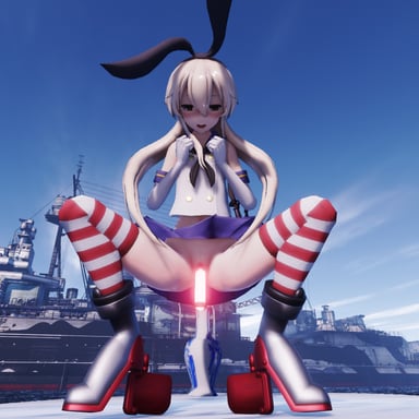 Kantai Collection - Shimakaze Live Fire Dildo Lewd FRAGGY vr porn video vrporn.com virtual reality