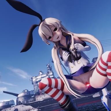 Kantai Collection - Shimakaze Live Fire Dildo Lewd FRAGGY vr porn video vrporn.com virtual reality