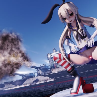 Kantai Collection - Shimakaze Live Fire Dildo Lewd FRAGGY vr porn video vrporn.com virtual reality