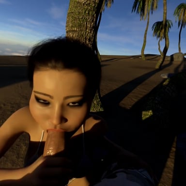 Last Blowjob of the Summer (CGI Tropical BJ + Swallow) SkinRays vr porn video vrporn.com virtual reality