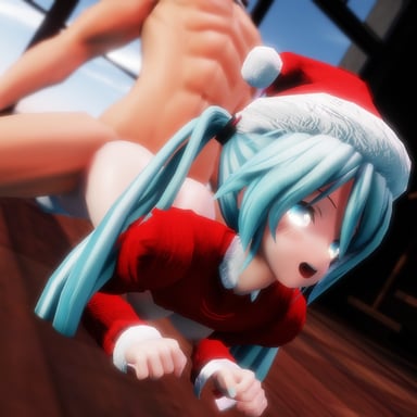 Vocaloid – Xmas Miku Buttjob & FlatIron Lewd FRAGGY vr porn video vrporn.com virtual reality
