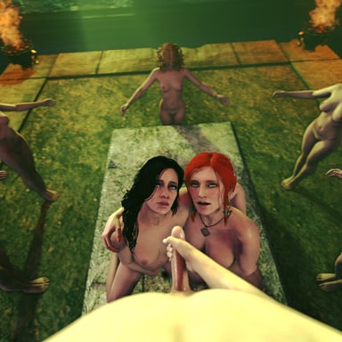 Witcher - The Yule Ritual DarkDreams Triss Merigold yennefer vr porn video vrporn.com virtual reality
