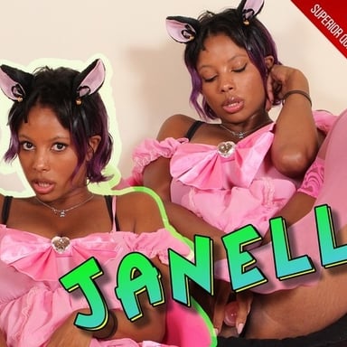 Hot Brunette Janelle Plays With Dildo Dressed In Pink Stockings With Kawaii Slippers. VRFootFetish Janelle vr porn video vrporn.com virtual reality
