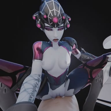 Widowmaker - Squat riding RapidBananaCannon vr porn video vrporn.com virtual reality
