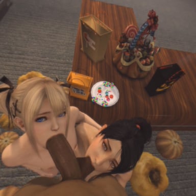 Momiji &amp; Marie Rose Blowjob Duo (Dark) Laosduude vr porn video vrporn.com virtual reality