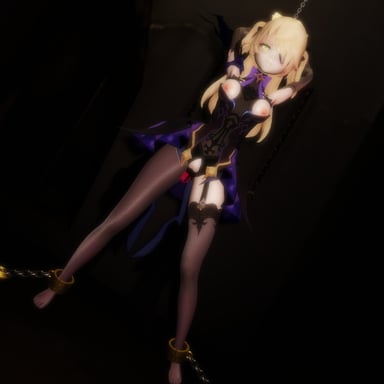 Genshin Impact - Fischl Chained Pleasure Lewd FRAGGY vr porn video vrporn.com virtual reality