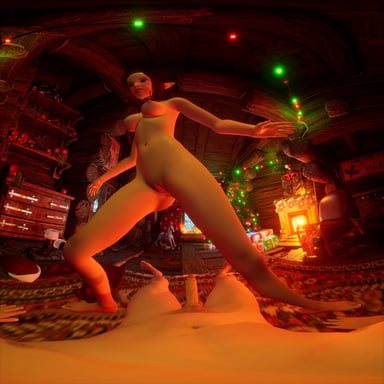 Santa Cums on Elf porn