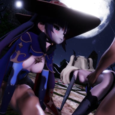 Genshin Impact - Mona &amp; Fischl Pleasure Ritual Lewd FRAGGY vr porn video vrporn.com virtual reality