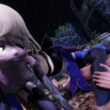 Genshin Impact - Mona &amp; Fischl Pleasure Ritual Lewd FRAGGY vr porn video vrporn.com virtual reality