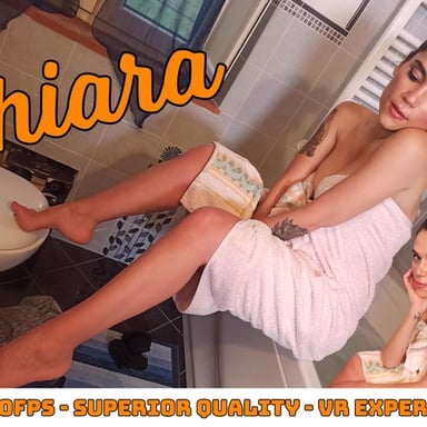 Gorgeously beautiful Chiara takes a warm bath VRFootfetish vr porn video